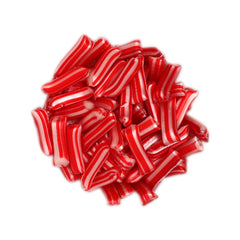 Red & White Mint Straws - 1 lb (Add on)