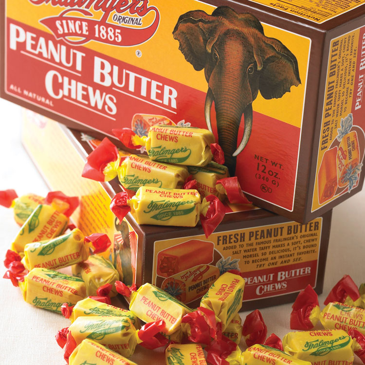 Fralinger's Peanut Butter Chews In Nostalgic Gift Box
