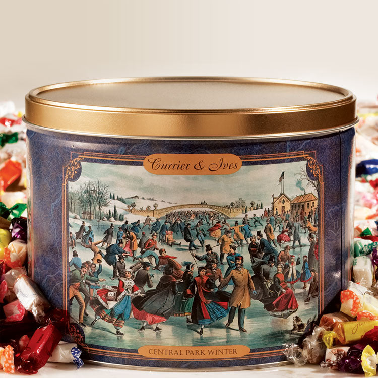 James' Salt Water Taffy Gift Tin 5 lb. "Fabulous Flavors" James